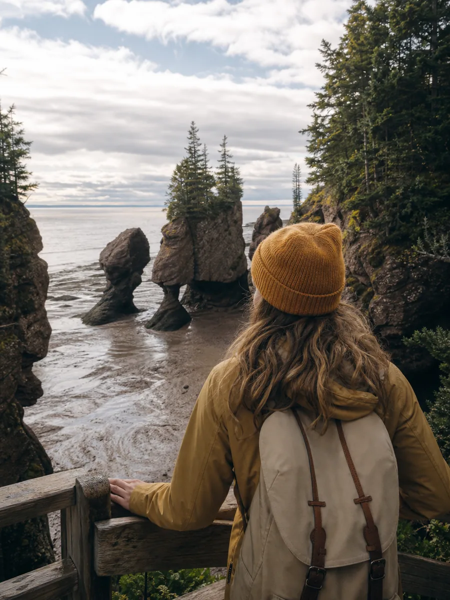 Vista presso Hopewell Rocks Provincial Park